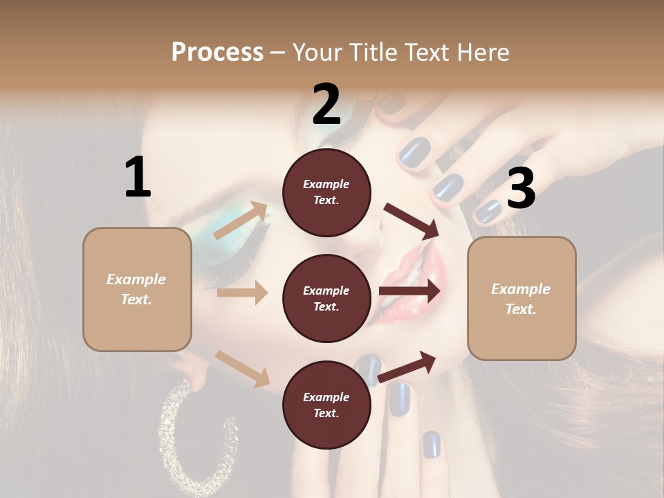 Eyelash Jewellery Colorful PowerPoint Template