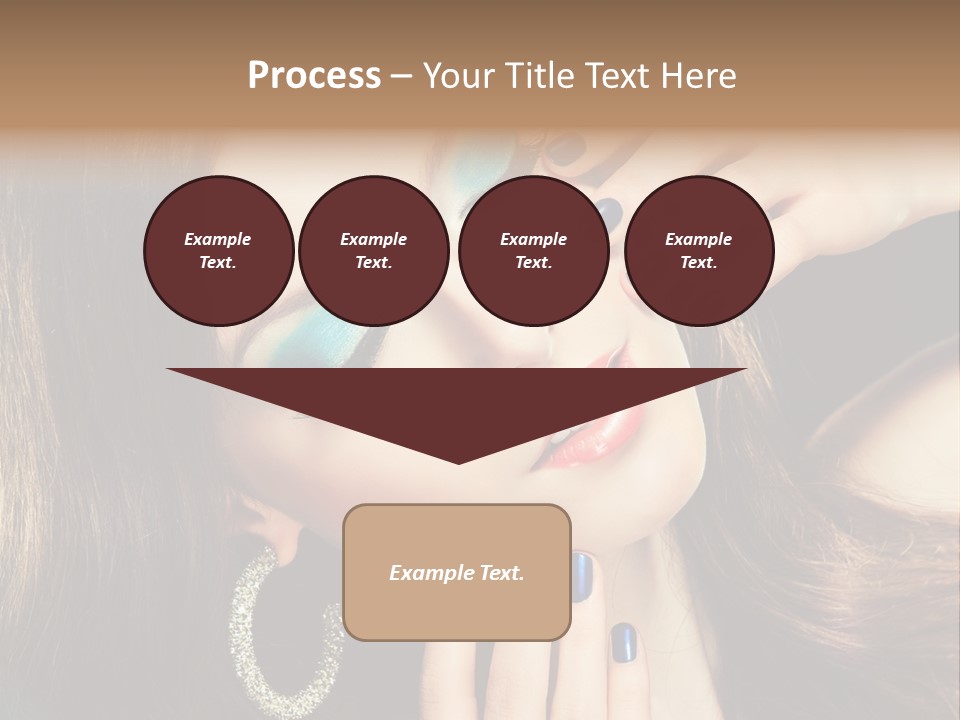 Eyelash Jewellery Colorful PowerPoint Template