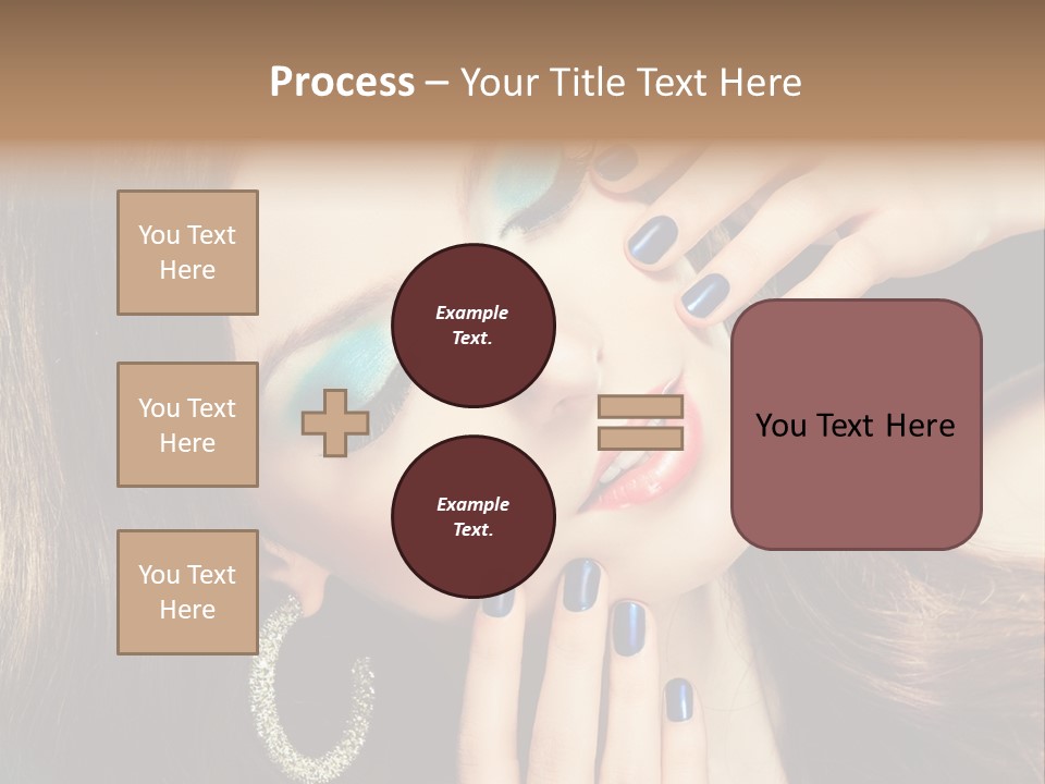 Eyelash Jewellery Colorful PowerPoint Template