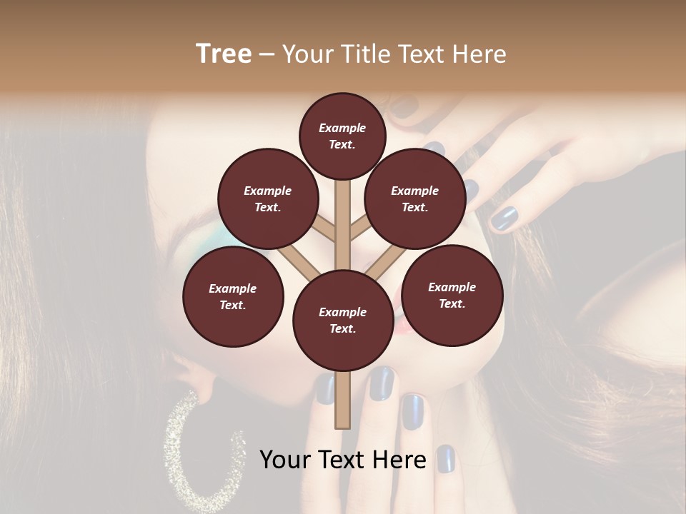 Eyelash Jewellery Colorful PowerPoint Template