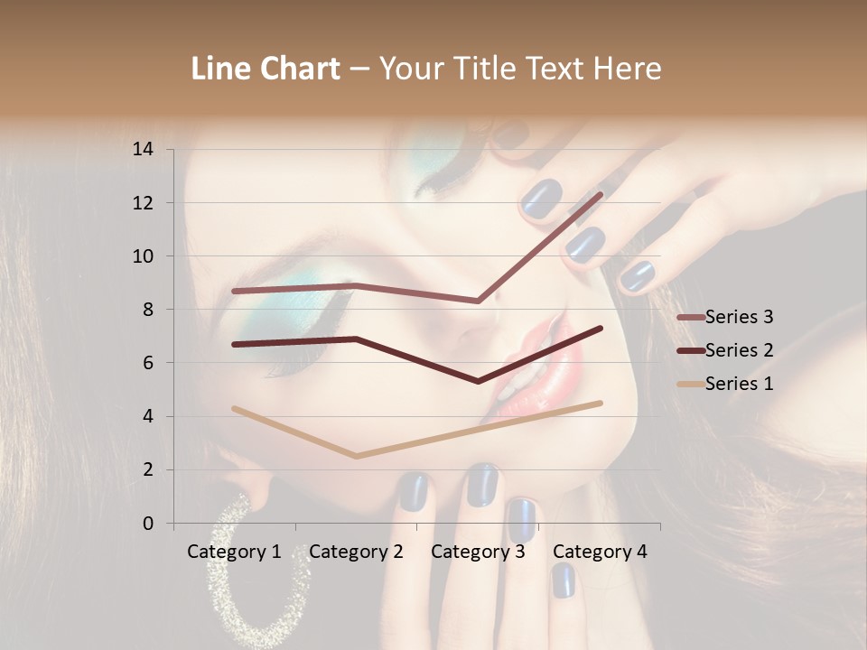 Eyelash Jewellery Colorful PowerPoint Template