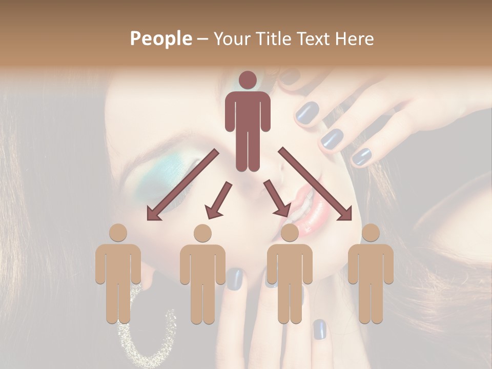 Eyelash Jewellery Colorful PowerPoint Template