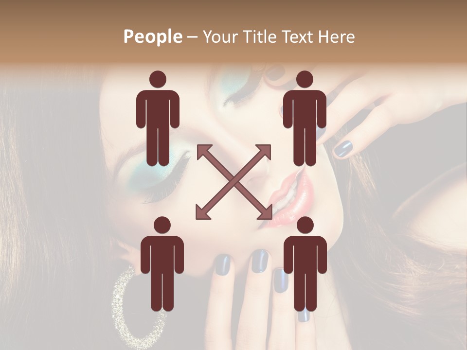 Eyelash Jewellery Colorful PowerPoint Template