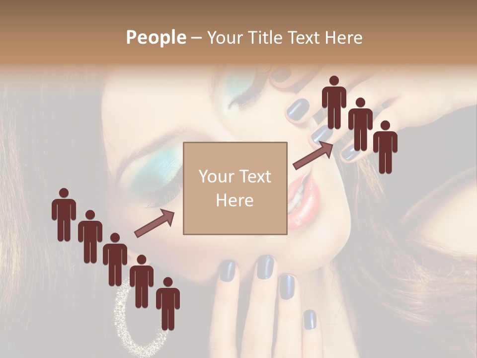 Eyelash Jewellery Colorful PowerPoint Template