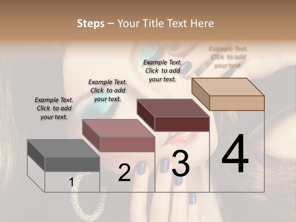 Eyelash Jewellery Colorful PowerPoint Template