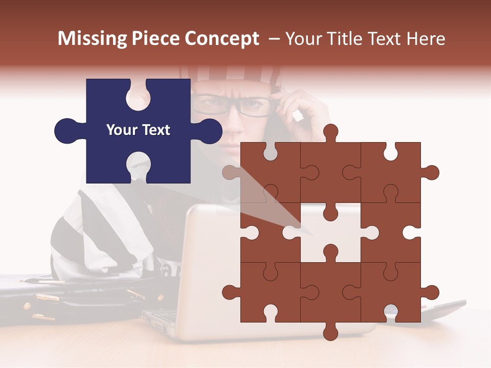 Punishment Laptop Gangster PowerPoint Template