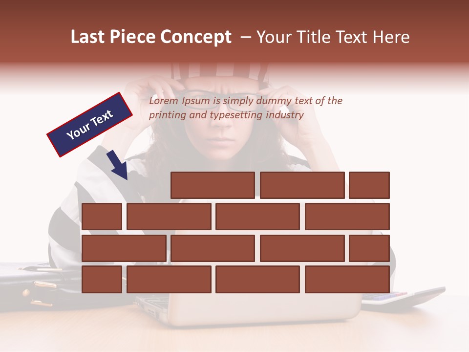 Punishment Laptop Gangster PowerPoint Template