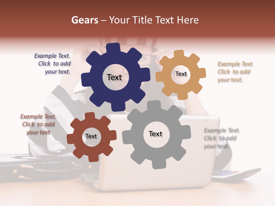 Punishment Laptop Gangster PowerPoint Template