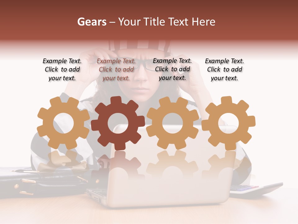 Punishment Laptop Gangster PowerPoint Template