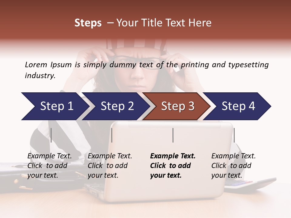 Punishment Laptop Gangster PowerPoint Template