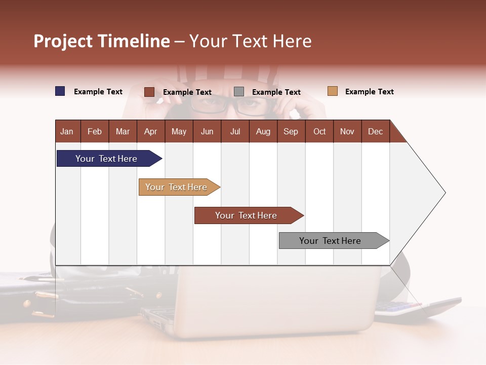 Punishment Laptop Gangster PowerPoint Template