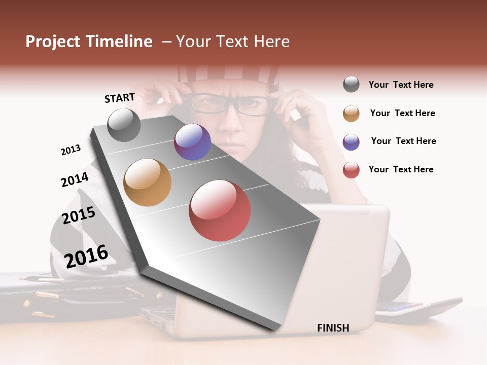 Punishment Laptop Gangster PowerPoint Template