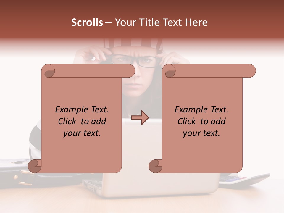 Punishment Laptop Gangster PowerPoint Template