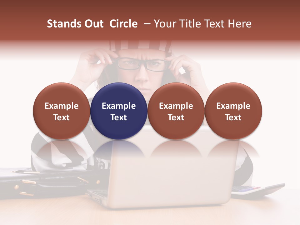 Punishment Laptop Gangster PowerPoint Template