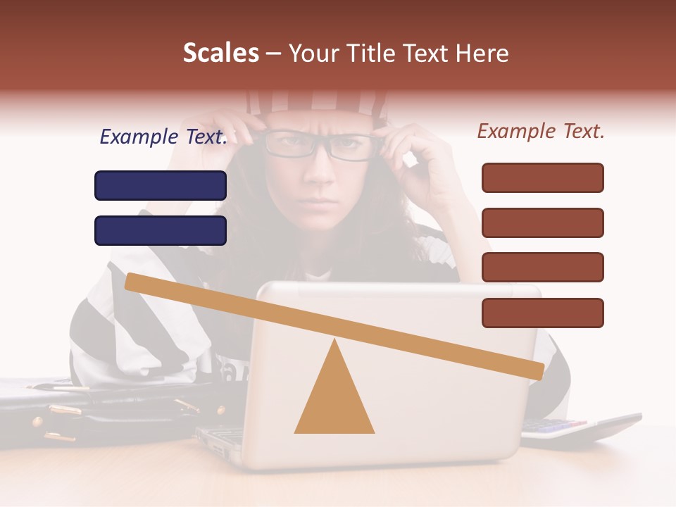 Punishment Laptop Gangster PowerPoint Template