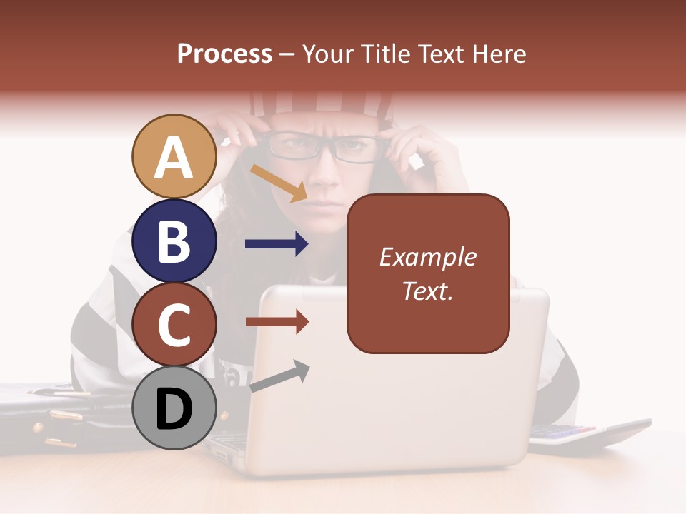 Punishment Laptop Gangster PowerPoint Template