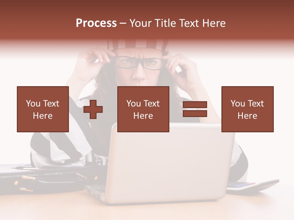 Punishment Laptop Gangster PowerPoint Template