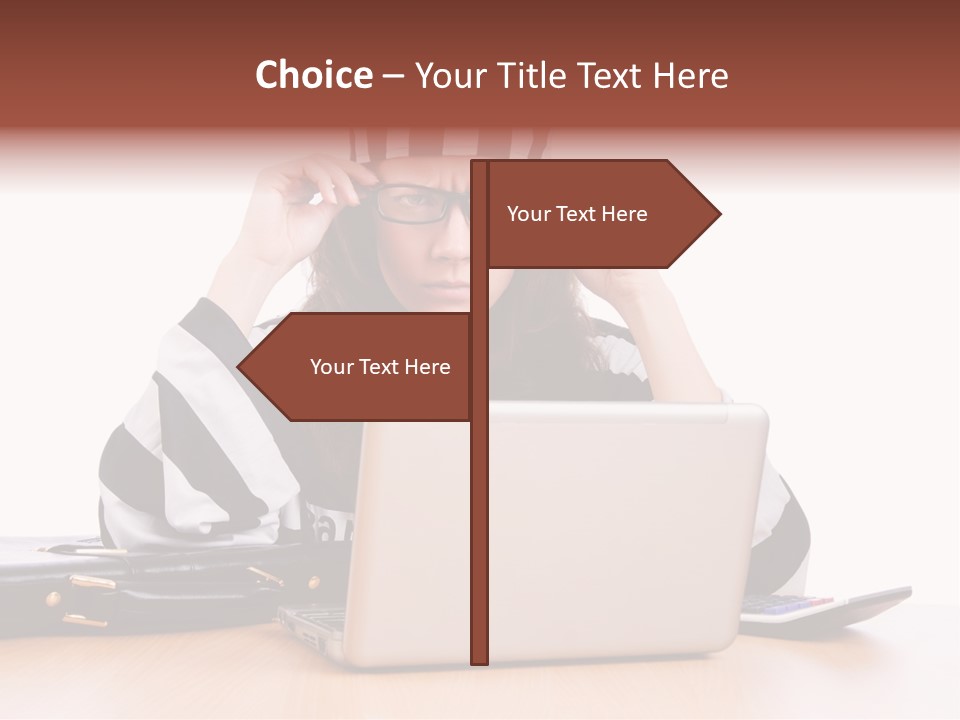 Punishment Laptop Gangster PowerPoint Template