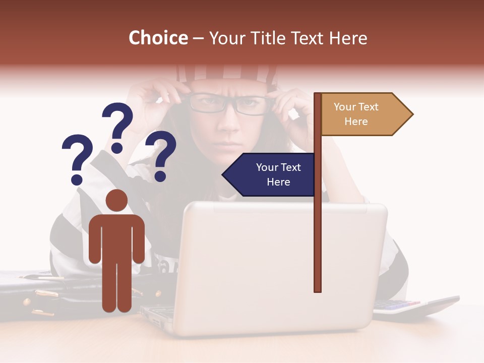 Punishment Laptop Gangster PowerPoint Template