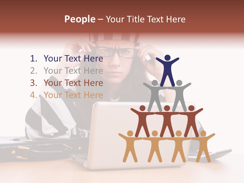 Punishment Laptop Gangster PowerPoint Template