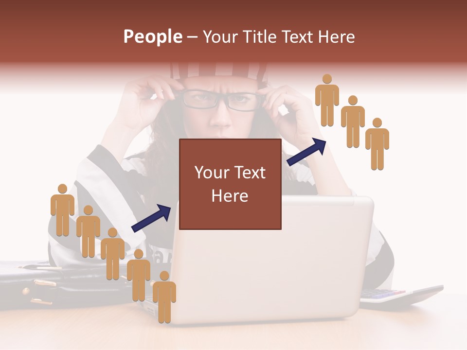 Punishment Laptop Gangster PowerPoint Template