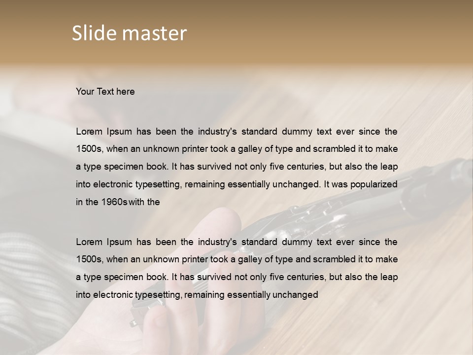 Sadness Commit Gun PowerPoint Template