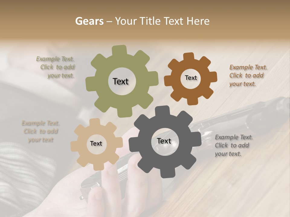 Sadness Commit Gun PowerPoint Template