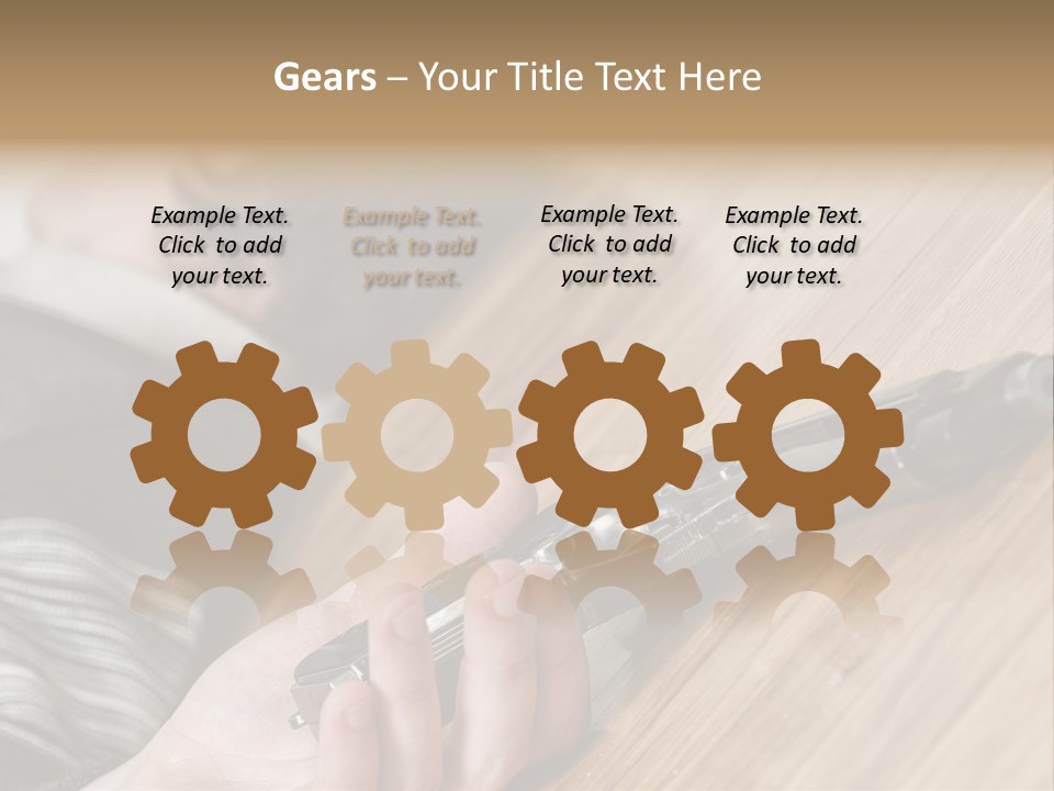 Sadness Commit Gun PowerPoint Template