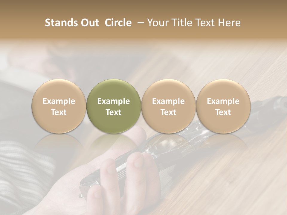 Sadness Commit Gun PowerPoint Template