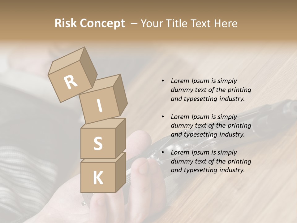 Sadness Commit Gun PowerPoint Template