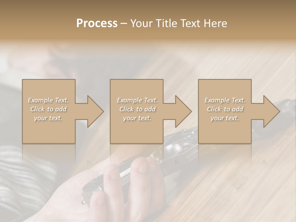 Sadness Commit Gun PowerPoint Template