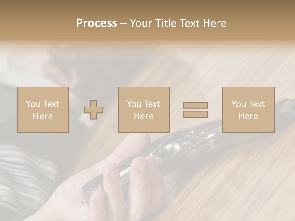 Sadness Commit Gun PowerPoint Template
