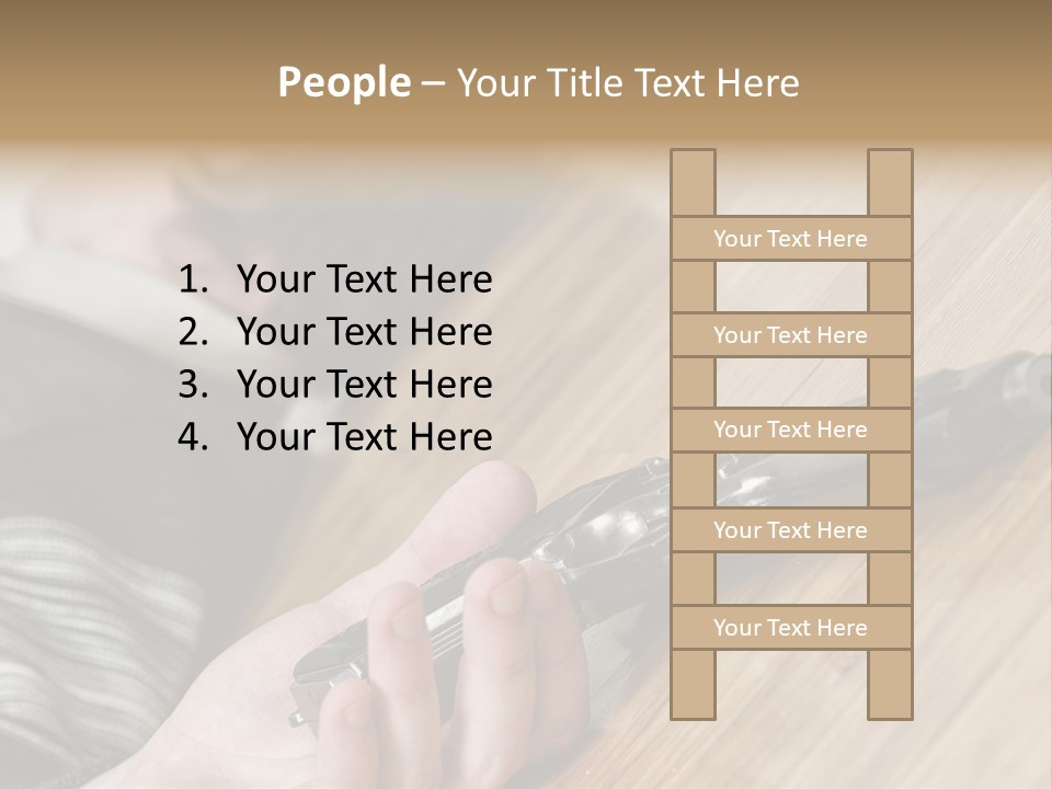 Sadness Commit Gun PowerPoint Template