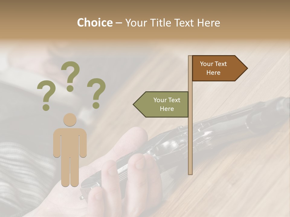 Sadness Commit Gun PowerPoint Template