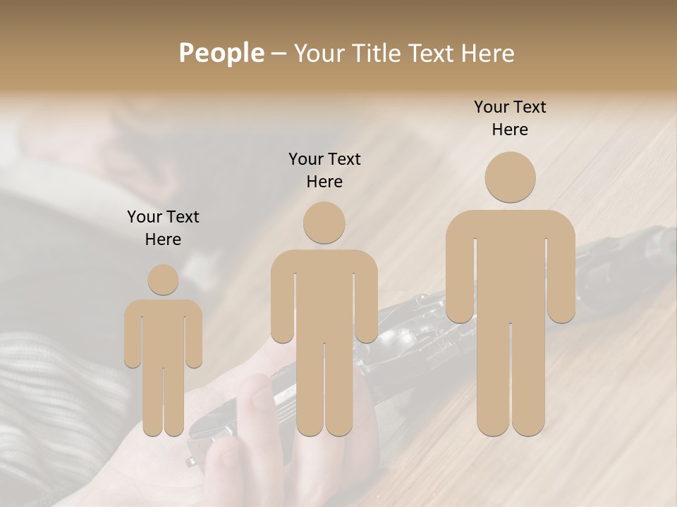 Sadness Commit Gun PowerPoint Template