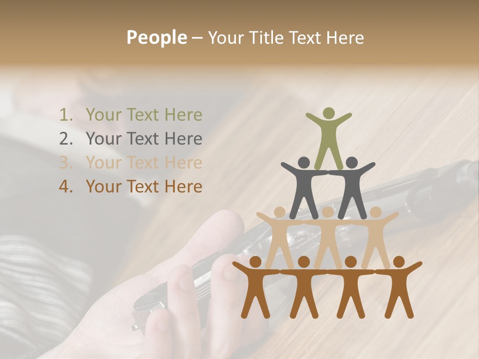 Sadness Commit Gun PowerPoint Template