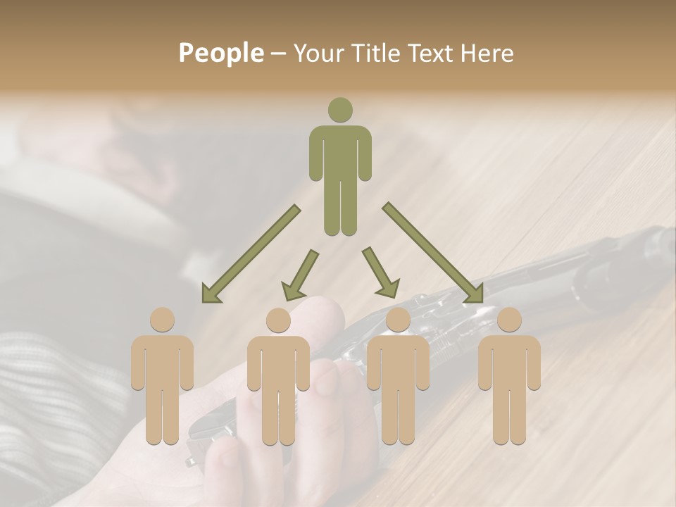 Sadness Commit Gun PowerPoint Template