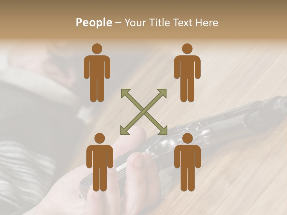 Sadness Commit Gun PowerPoint Template