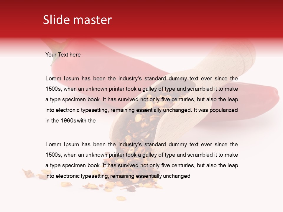 Wooden Flavoring Background PowerPoint Template