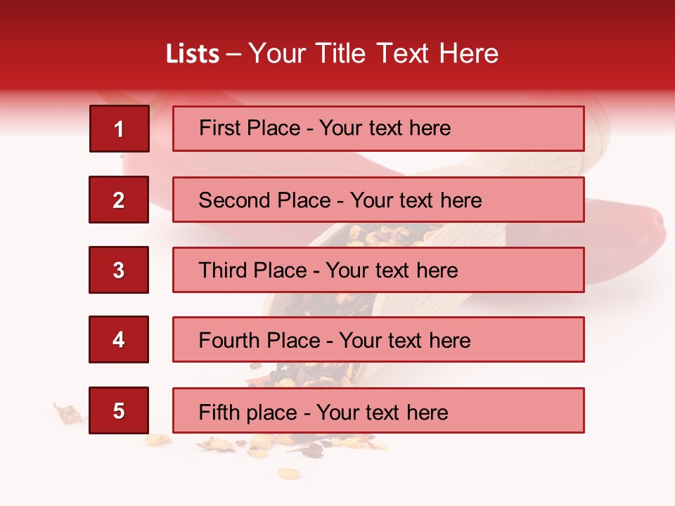 Wooden Flavoring Background PowerPoint Template