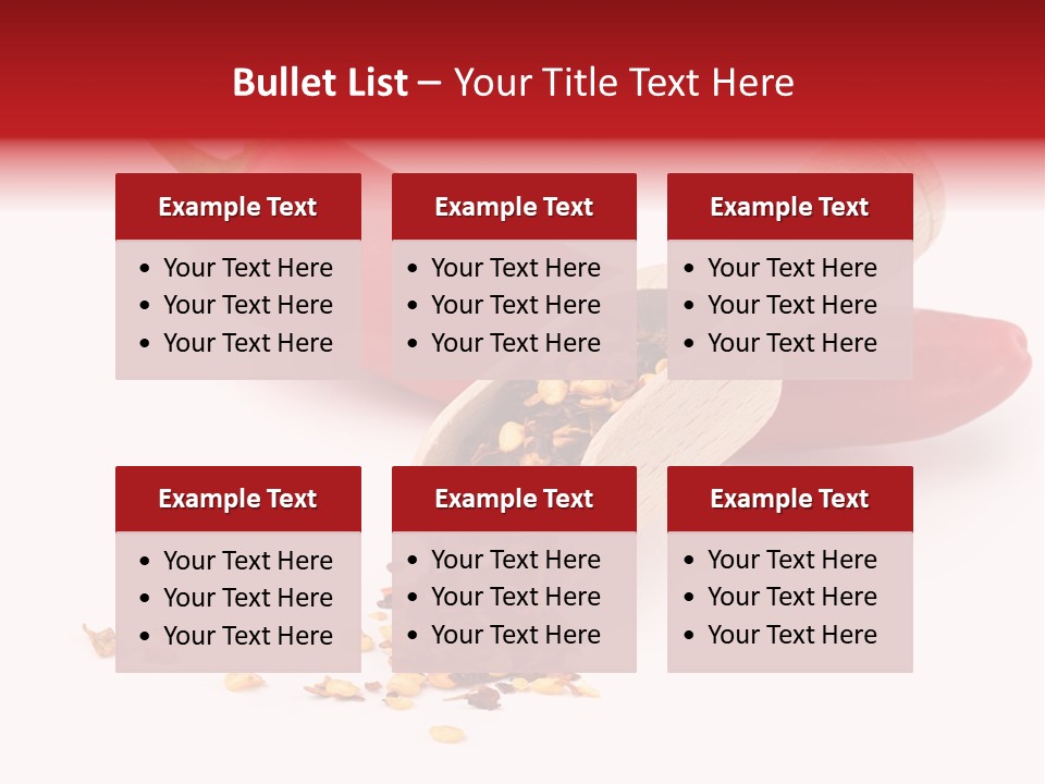 Wooden Flavoring Background PowerPoint Template