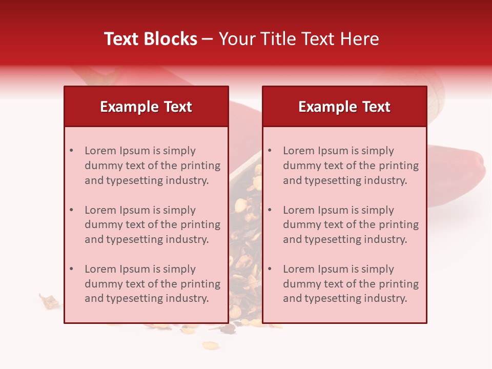 Wooden Flavoring Background PowerPoint Template