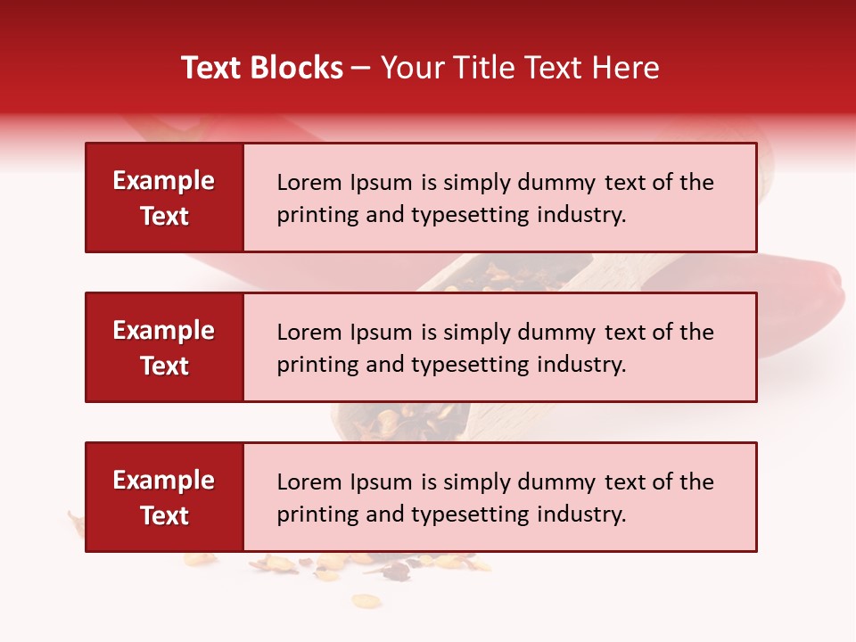 Wooden Flavoring Background PowerPoint Template