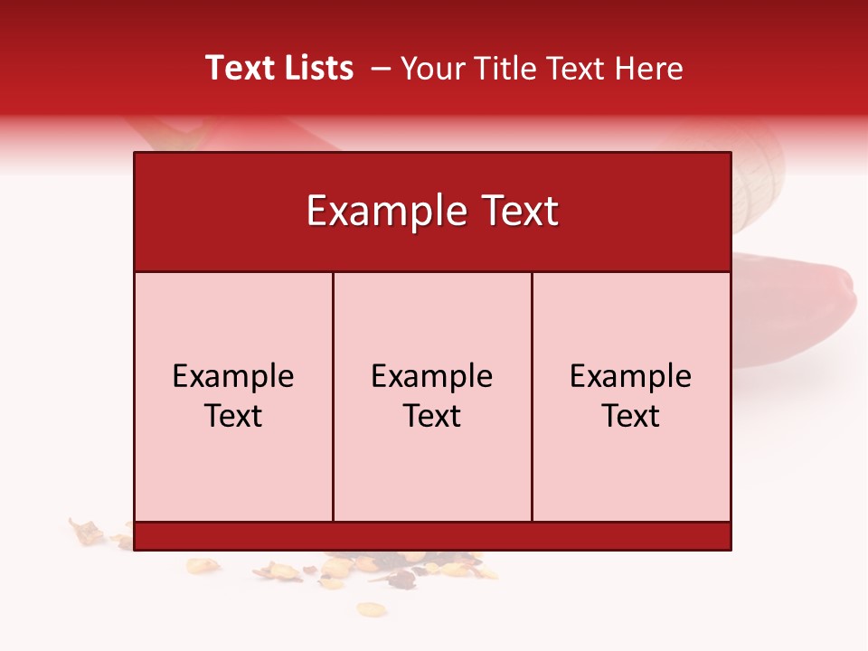 Wooden Flavoring Background PowerPoint Template