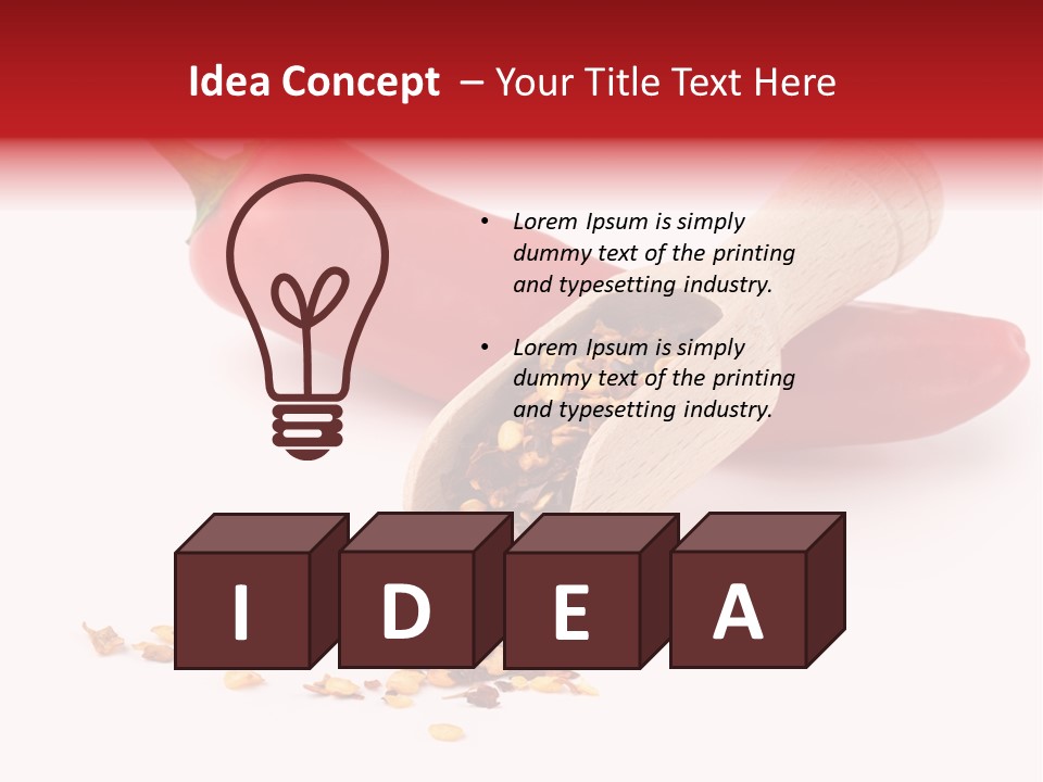 Wooden Flavoring Background PowerPoint Template