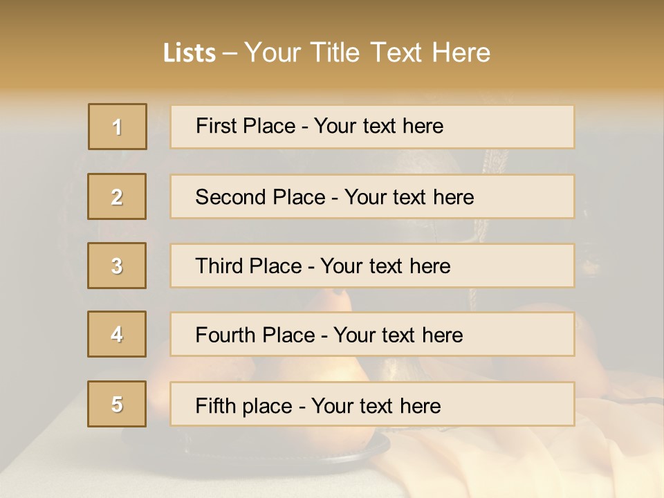 Tabletop Food Vintage PowerPoint Template
