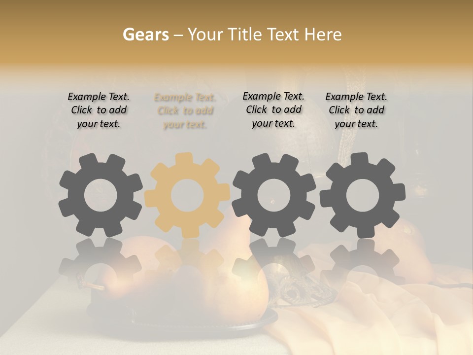 Tabletop Food Vintage PowerPoint Template