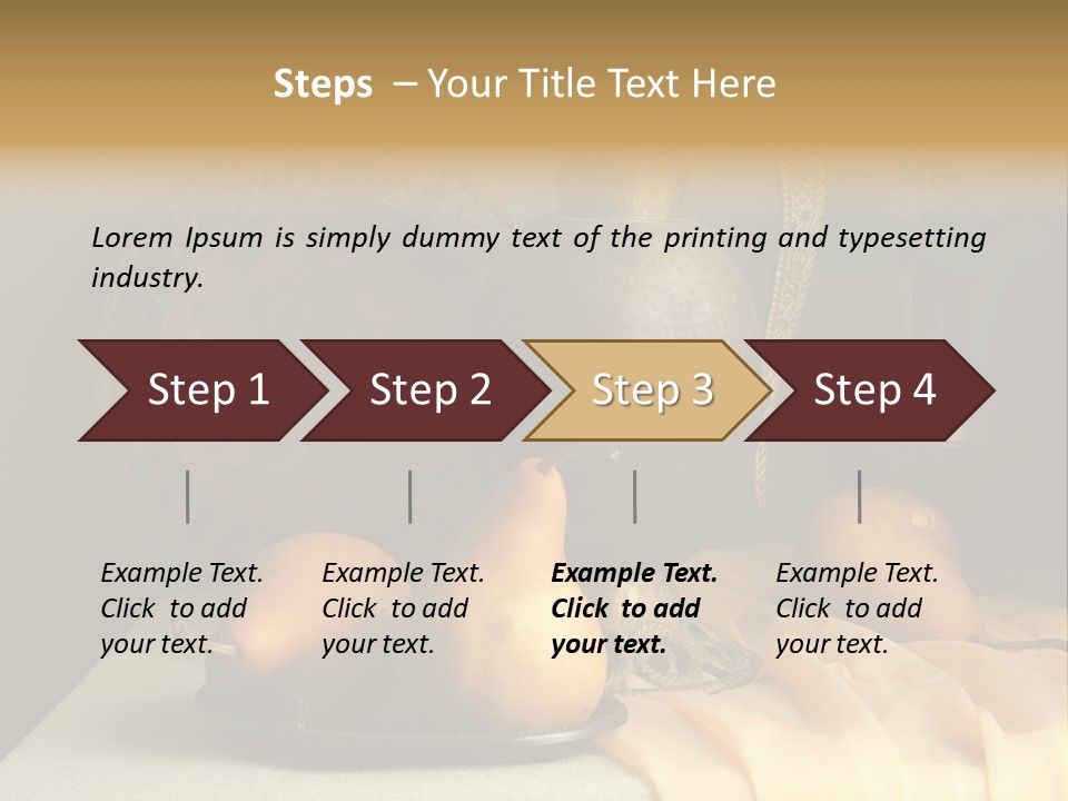 Tabletop Food Vintage PowerPoint Template
