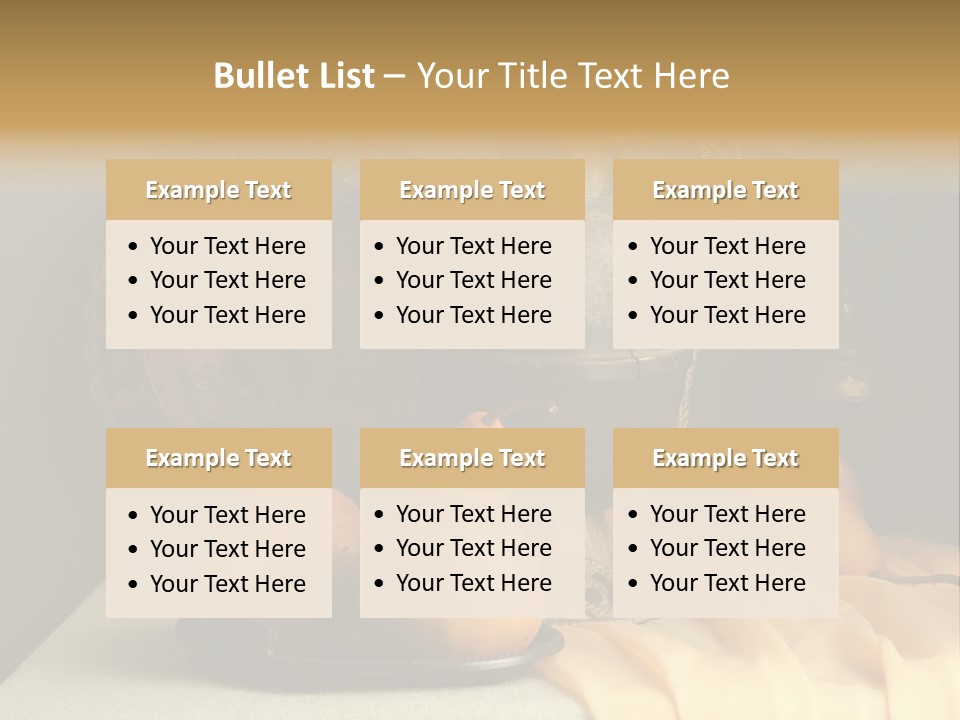 Tabletop Food Vintage PowerPoint Template