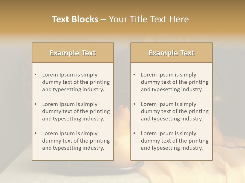Tabletop Food Vintage PowerPoint Template